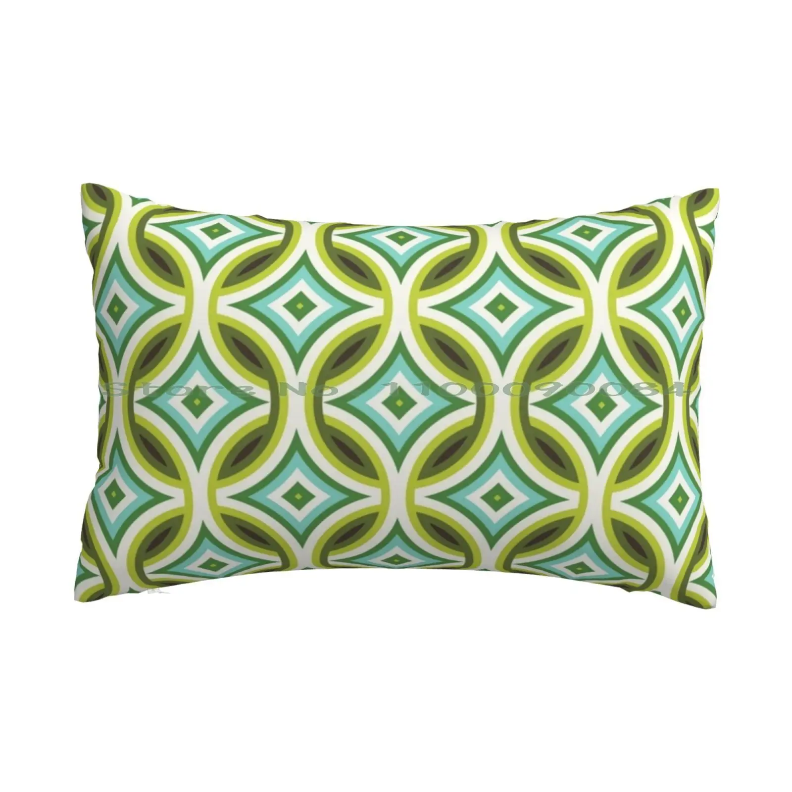 

Зеленый, бирюзовый и Коричневый чехол с круглой геометрической подушкой в стиле ретро 20x30 50*75, Винтажный чехол для дивана, спальни, в стиле ре...