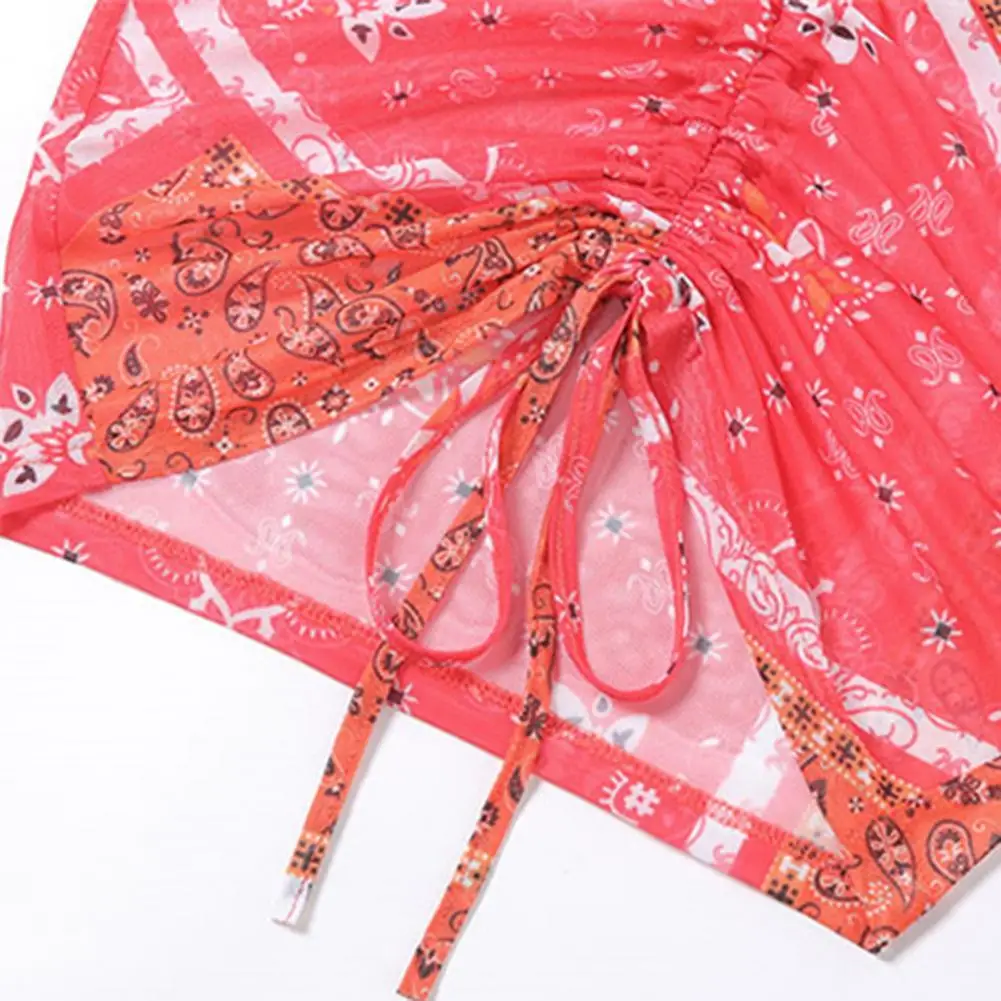 Dress V-neck Floral Print Polyester Fiber Drawstring Design Women Sexy Dress for Leisure
Dress V-neck Floral Print Polyester Fiber Drawstring Design Women Sexy Dress for Leisure