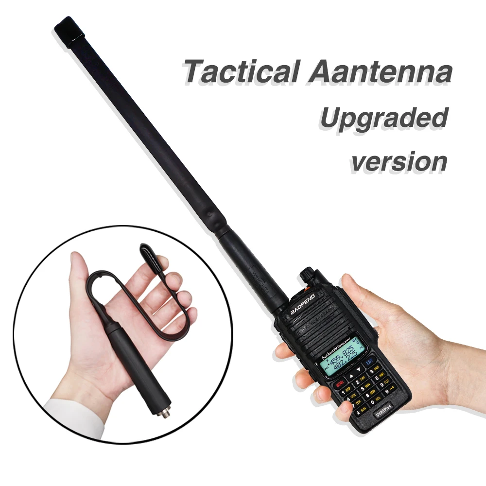 Baofeng Ham Radio UV-9R plus Foldable Tactical Antenna VHF/UHF 144/430MHz Army Antenna For Baofeng Walkie Talkie Two Way Radio
Baofeng Ham Radio UV-9R plus Foldable Tactical Antenna VHF/UHF 144/430MHz Army Antenna For Baofeng Walkie Talkie Two Way Radio