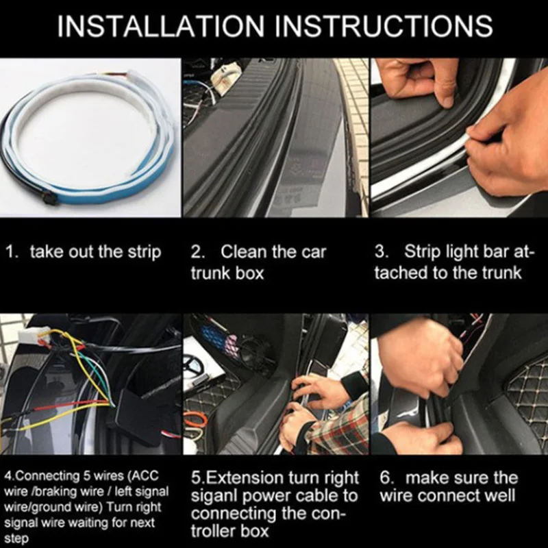 Automobile LED tail light colorful tail box light Multi-mode variable light streamer automobile rear box running horse light
Automobile LED tail light colorful tail box light Multi-mode variable light streamer automobile rear box running horse light