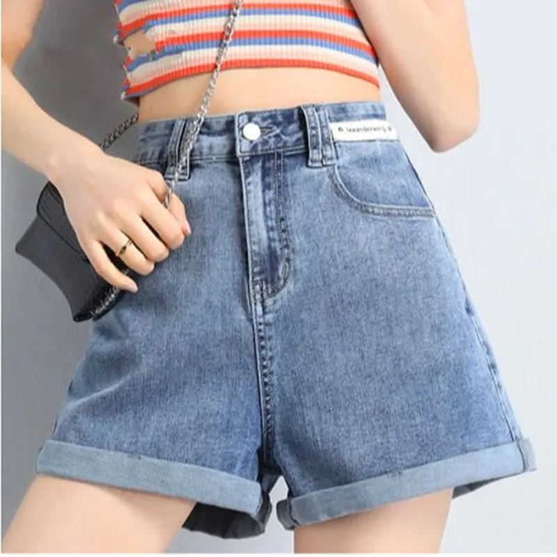 Women's Denim Shorts Female Fashion Casual High Waist Vintage Loose Thin A-Shaped Wide Leg Crimping Blue Shorts Jeans
Women's Denim Shorts Female Fashion Casual High Waist Vintage Loose Thin A-Shaped Wide Leg Crimping Blue Shorts Jeans
