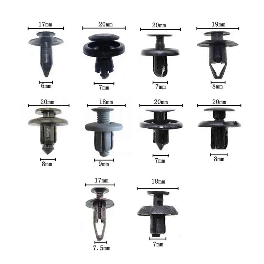 100Pcs Plastic Mixed Car Fastener Vehicle Auto Bumper Clips Retainer Rivet Door Panel Fender Liner For Honda For Toyota
100Pcs Plastic Mixed Car Fastener Vehicle Auto Bumper Clips Retainer Rivet Door Panel Fender Liner For Honda For Toyota