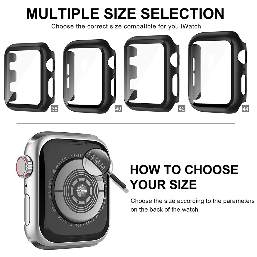 For apple watch se case + band 44mm 40mm iwatch 6 5 4 3 42mm 38mm thin stainless steel strap + Tempered Glass Screen Protector
For apple watch se case + band 44mm 40mm iwatch 6 5 4 3 42mm 38mm thin stainless steel strap + Tempered Glass Screen Protector