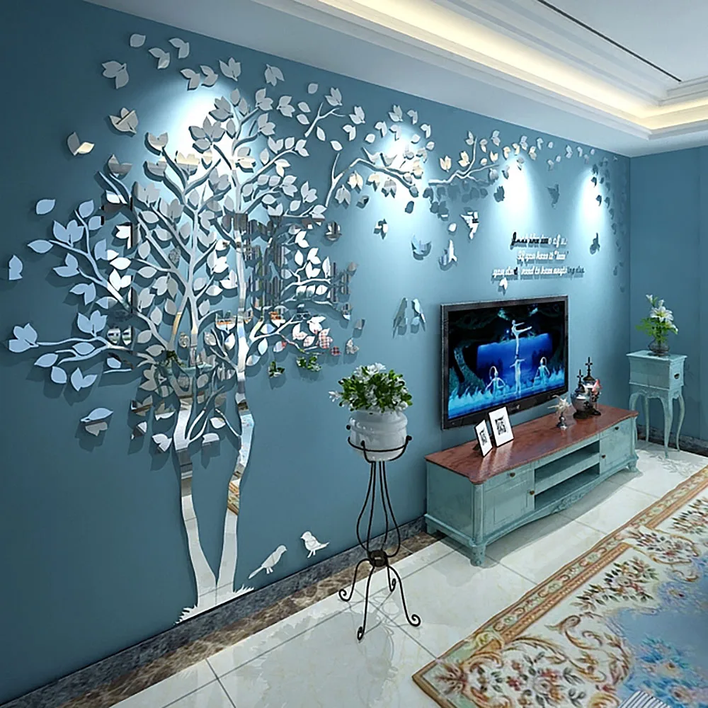 Large 3D Tree Mirror Wall Stickers DIY Art TV Background Wall Mirror Stickers Wallpaper For Wall Living Room Home Decoration
Large 3D Tree Mirror Wall Stickers DIY Art TV Background Wall Mirror Stickers Wallpaper For Wall Living Room Home Decoration