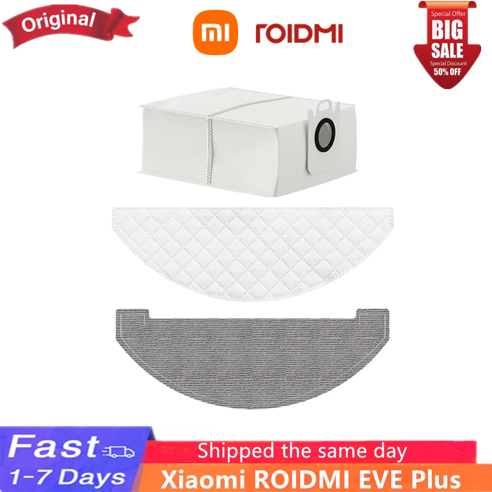 Оригинальные детали для пылесоса Xiaomi ROIDMI EVE Plus, мешок для пыли, одноразовые влажные салфетки, набор влажных салфеток с повторным использован... 
Оригинальные детали для пылесоса Xiaomi ROIDMI EVE Plus, мешок для пыли, одноразовые влажные салфетки, набор влажных салфеток с повторным использован...