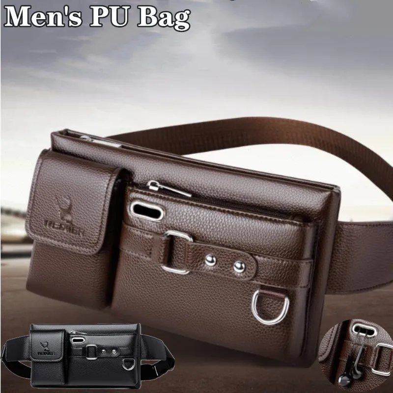 Men's Shoulder Chest Bags Fashion Outdoor Riding Male Sports Multifunctional Waterproof Zippers PU Leather Belt Pouch Waist Bag
Men's Shoulder Chest Bags Fashion Outdoor Riding Male Sports Multifunctional Waterproof Zippers PU Leather Belt Pouch Waist Bag