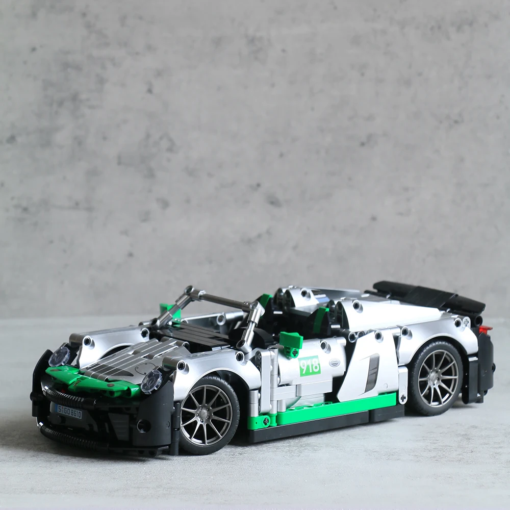 

Креативный эксперт высокотехнологичный 918 Супер гоночный автомобиль 1016 шт. RSR GTE кубики техническая модель Moc строительные блоки игрушки для...