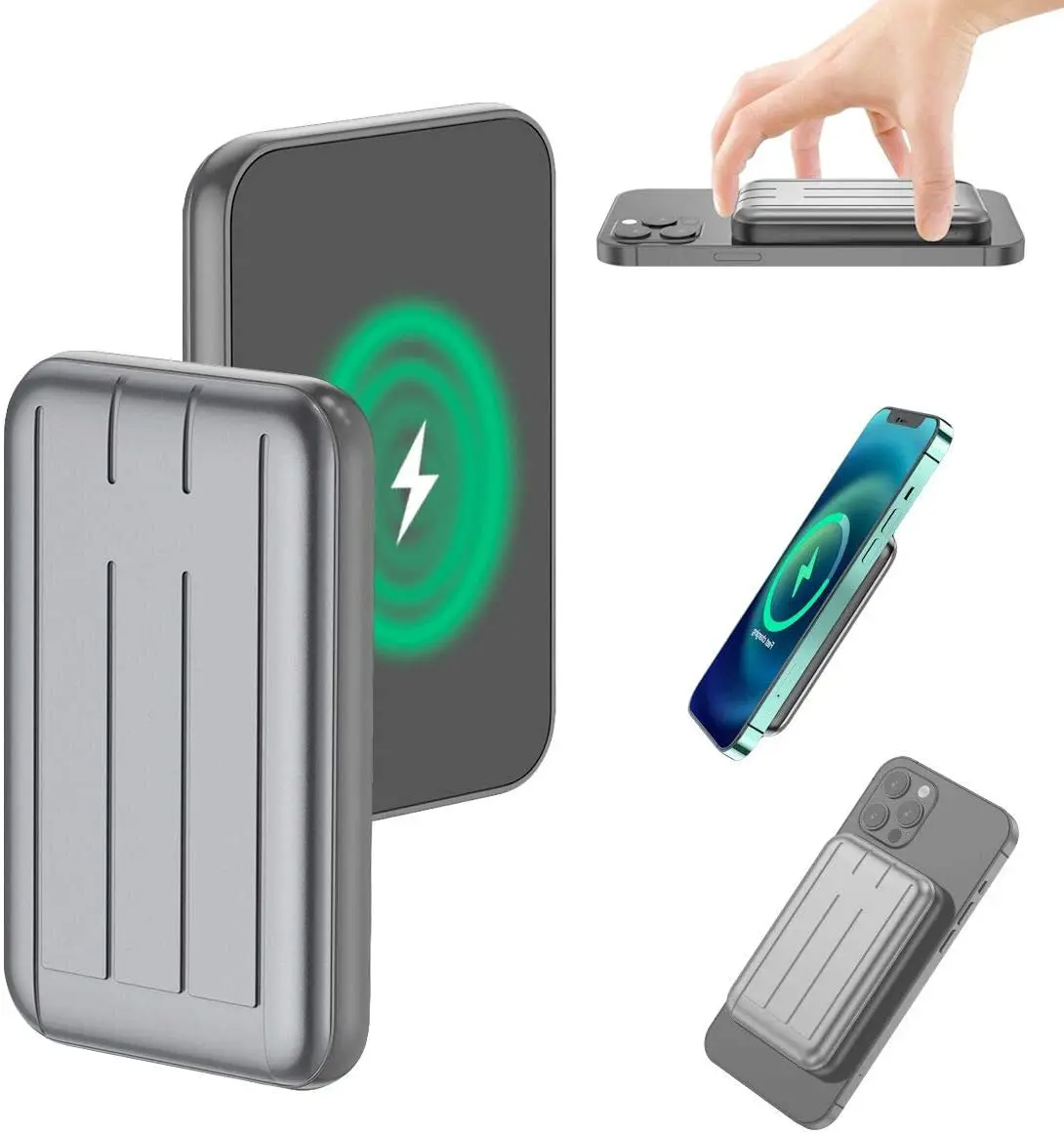 Wireless Portable Charger 15W Magnetic Fast Power Bank 5000MAH USB C Back up Power Supply Suitable for iPhone 12 13 Mini Pro Max
Wireless Portable Charger 15W Magnetic Fast Power Bank 5000MAH USB C Back up Power Supply Suitable for iPhone 12 13 Mini Pro Max