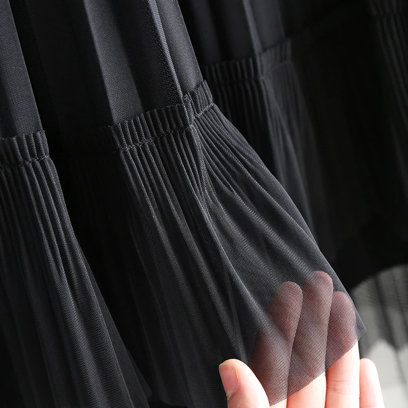 High-quality Gauze Cake Skirt Summer 2021 New Women's Wear High Waist Show Thin Word Pleat