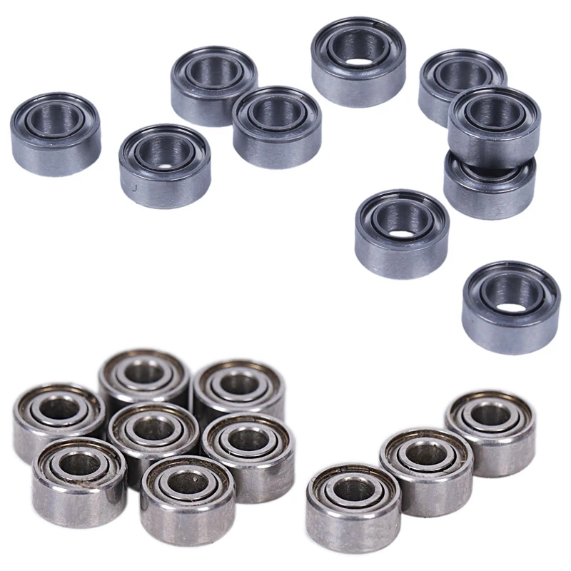 20 Pcs Miniature Sealed Metal Shielded Metric Radial Ball Bearing, 10 Pcs Model: MR63-ZZ 3X6X2.5Mm & 10 Pcs Model: MR52-ZZ 2X5X2
20 Pcs Miniature Sealed Metal Shielded Metric Radial Ball Bearing, 10 Pcs Model: MR63-ZZ 3X6X2.5Mm & 10 Pcs Model: MR52-ZZ 2X5X2