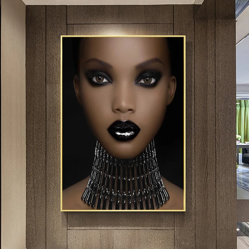 African Model Makeup Black Girl Canvas Paintings Wall Art Prints on The Wall Posters and Prints Modern Canvas Picture Wall Decor
African Model Makeup Black Girl Canvas Paintings Wall Art Prints on The Wall Posters and Prints Modern Canvas Picture Wall Decor