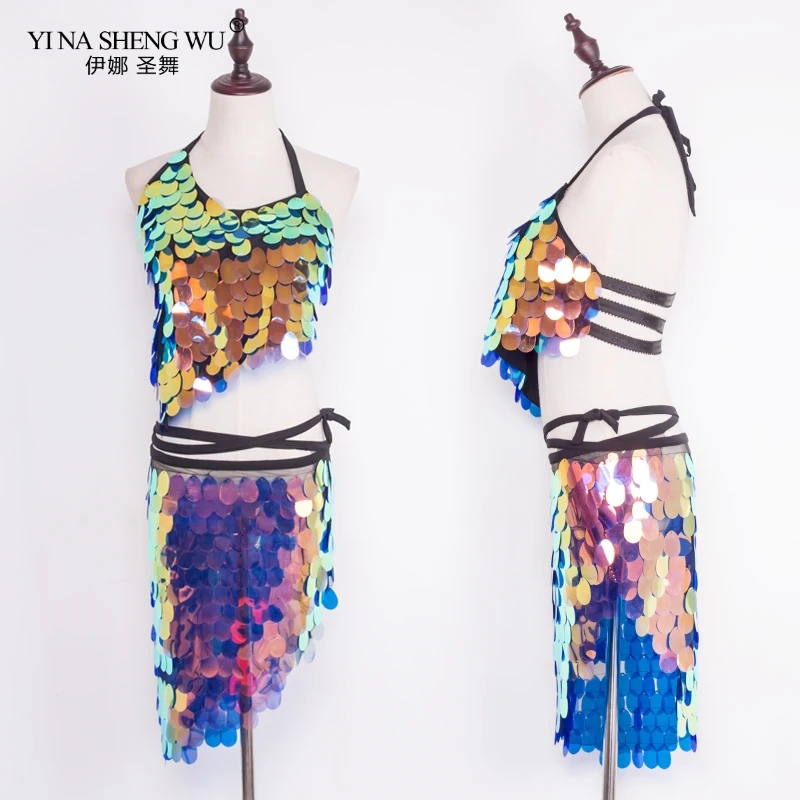 Belly Dance Costume Top Short Hip Scarf Lady Mermaid Sequined Bellydance Hip Scarf Wrap Belt Sequin Fish Scale Dancewear Women
Belly Dance Costume Top Short Hip Scarf Lady Mermaid Sequined Bellydance Hip Scarf Wrap Belt Sequin Fish Scale Dancewear Women