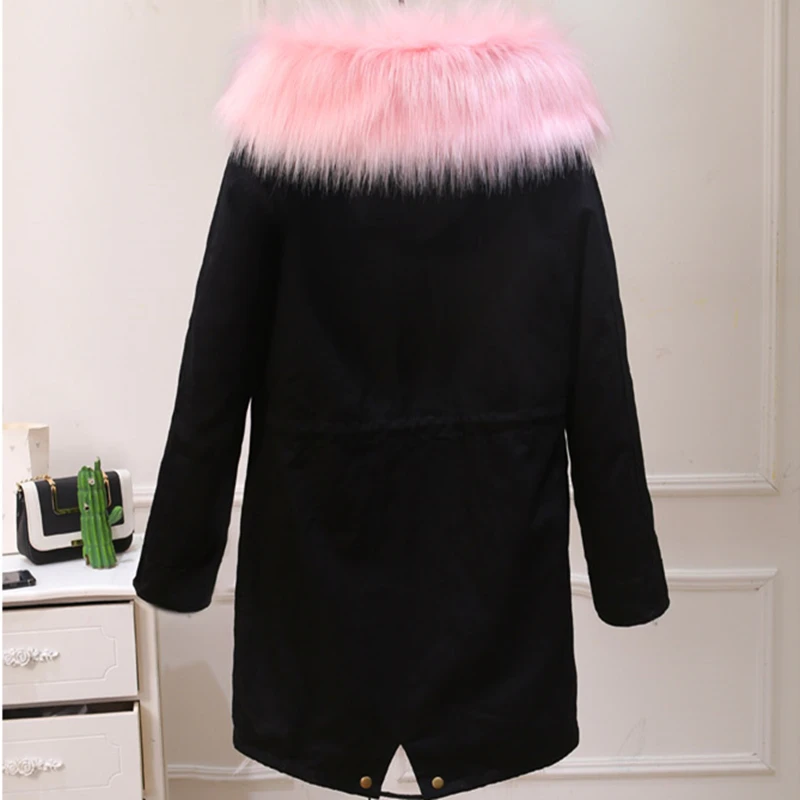 Women Fashion Autumn single-breasted New Hoodie Warm Thicken Parka Female Long Sleeve High quality Faux fur Loose coat C 886
Women Fashion Autumn single-breasted New Hoodie Warm Thicken Parka Female Long Sleeve High quality Faux fur Loose coat C 886