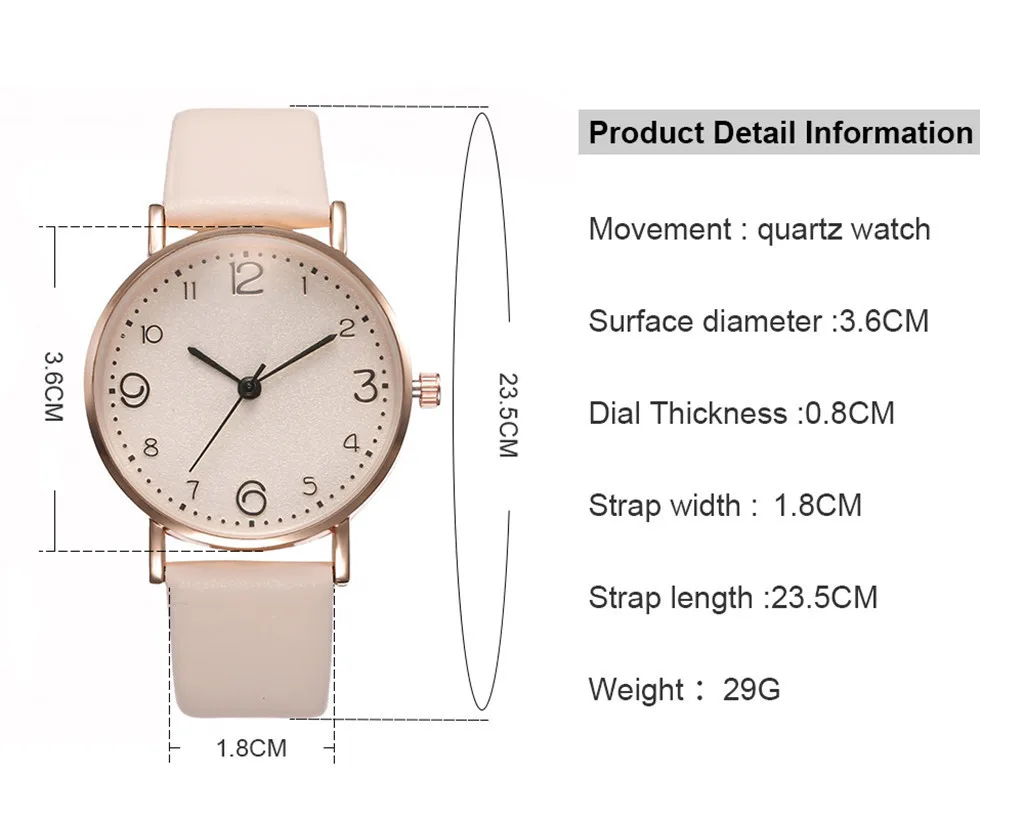 Quartz Watch Alloy Dial Arabic Numerals Leather Strap Watch for Women Temperament Casual Wristwatch Montre Femme Drop Ship
Quartz Watch Alloy Dial Arabic Numerals Leather Strap Watch for Women Temperament Casual Wristwatch Montre Femme Drop Ship