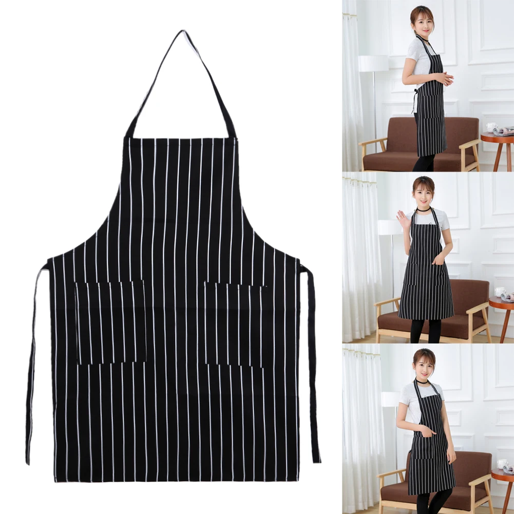 Brief Apron Waterproof Oilproof Stripe Bib Apron with 2 Pockets Chef Cook Tool for Home Kitchen Sanitary Food Drink Making
Brief Apron Waterproof Oilproof Stripe Bib Apron with 2 Pockets Chef Cook Tool for Home Kitchen Sanitary Food Drink Making