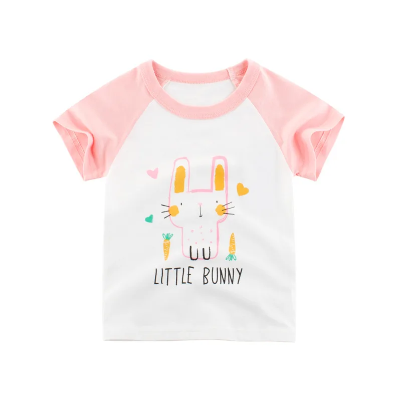 27KIDS Children's clothing children's short-sleeved T-shirt 2021 new baby girl clothes super cute rabbit cartoon pattern
27KIDS Children's clothing children's short-sleeved T-shirt 2021 new baby girl clothes super cute rabbit cartoon pattern
