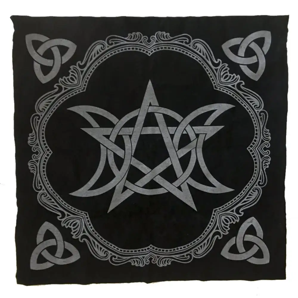 Triple Moon Pentagram Altar Cloth five-pointed star altar tarot special tablecloth
Triple Moon Pentagram Altar Cloth five-pointed star altar tarot special tablecloth