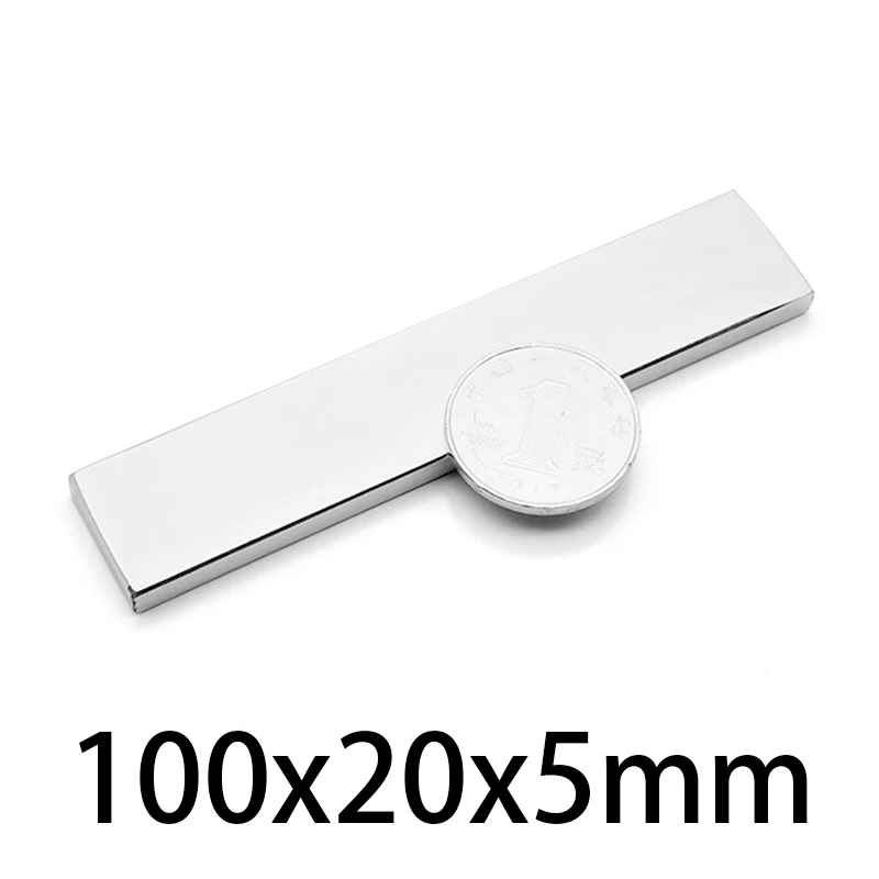 

1-5pc 100x20x5mm Super Powerful Neodymium Magnet 100mmx20mmx5mm NdFeB magnet 100*20*5mm magnets