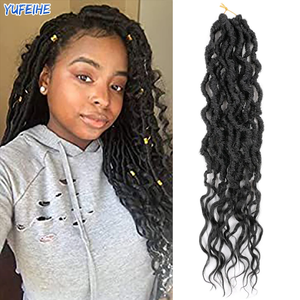 Yufeihe Faux Locs Hair Synthetic Hair 24 Inch Crochet Braiding Hair Extensions Curl Nu Locks Ombre Color For Women Black Blonde
Yufeihe Faux Locs Hair Synthetic Hair 24 Inch Crochet Braiding Hair Extensions Curl Nu Locks Ombre Color For Women Black Blonde