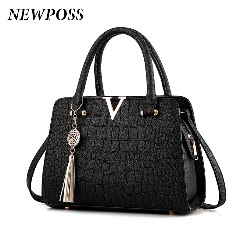 Fashion Women Handbags Tassel PU Leather Totes Bag Top-handle Embroidery Bag Shoulder Bag Lady Simple Style Crocodile pattern
Fashion Women Handbags Tassel PU Leather Totes Bag Top-handle Embroidery Bag Shoulder Bag Lady Simple Style Crocodile pattern