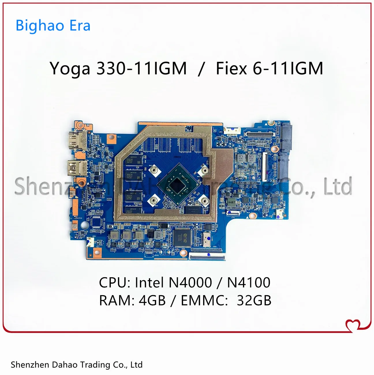 For Lenovo Yoga 330-11IGM Flex 6-11IGM Laptop Motherboard With N4000/N4100 CPU 4GB-RAM 32G-EMMC 5B20Q81373 5B20Q81322 100% Work
For Lenovo Yoga 330-11IGM Flex 6-11IGM Laptop Motherboard With N4000/N4100 CPU 4GB-RAM 32G-EMMC 5B20Q81373 5B20Q81322 100% Work