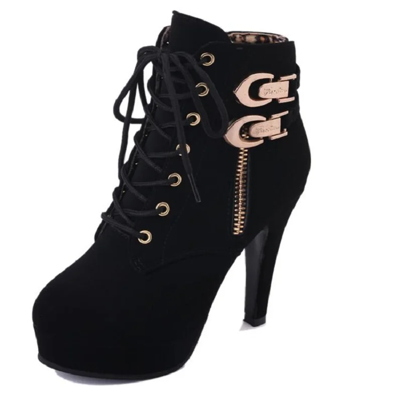 Spring And Autumn Korean Style Super High Heel 11cm Metal Buckle Fashion Temperament High Heels Ladies Martin Boots.
Spring And Autumn Korean Style Super High Heel 11cm Metal Buckle Fashion Temperament High Heels Ladies Martin Boots.
