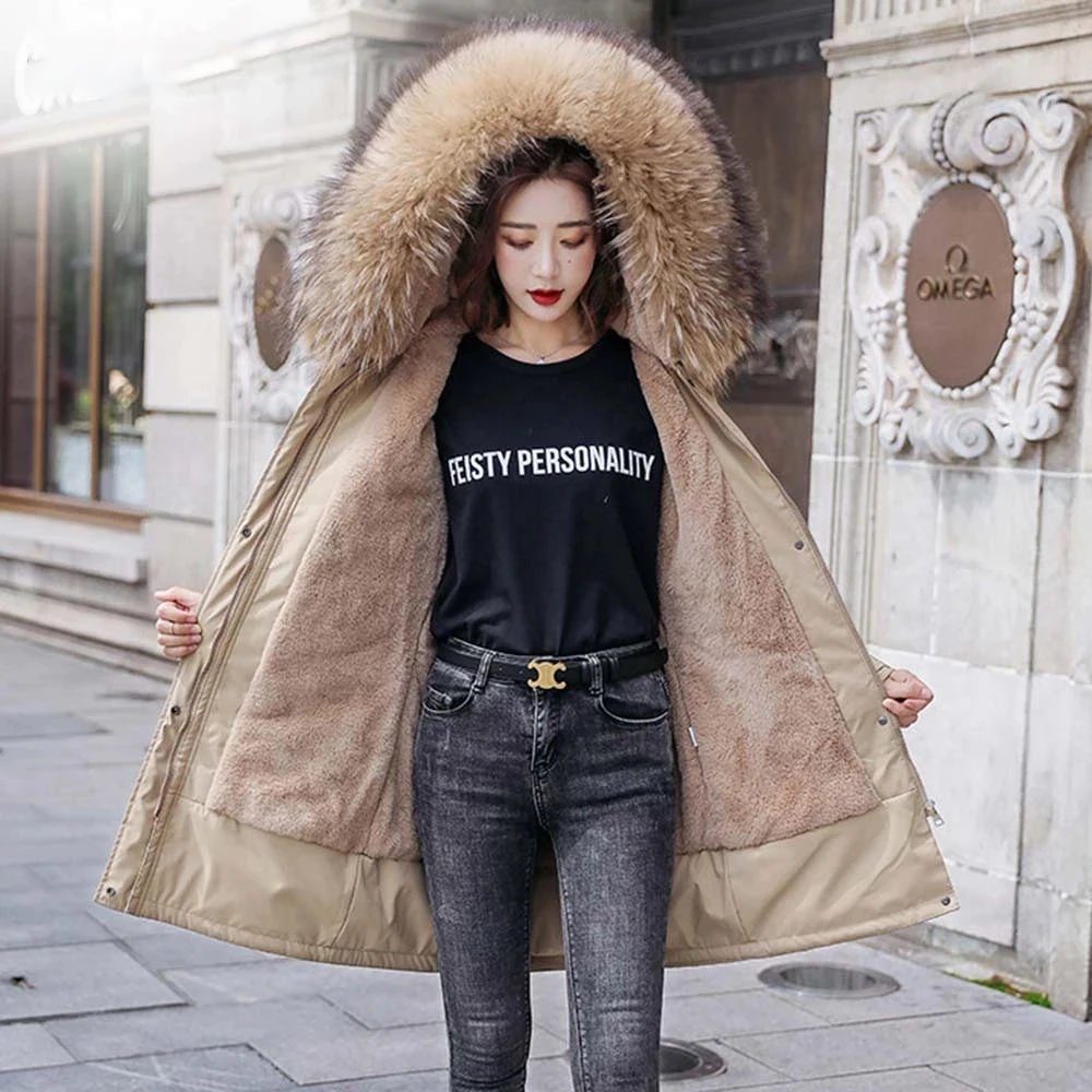 Women's Winter Parka Cotton-Padded For Female Autumn Warm Jacket Medium Coat With Hooded
Women's Winter Parka Cotton-Padded For Female Autumn Warm Jacket Medium Coat With Hooded