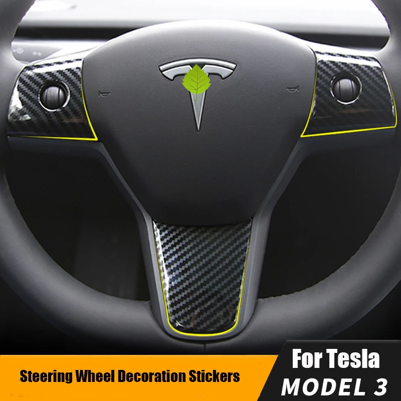 Наклейки FCXvenle из углеродного волокна для защиты рулевого колеса для Tesla Model 3, автомобильный Стайлинг, отделка рулевого колеса, Обложка, авто...
Наклейки FCXvenle из углеродного волокна для защиты рулевого колеса для Tesla Model 3, автомобильный Стайлинг, отделка рулевого колеса, Обложка, авто...