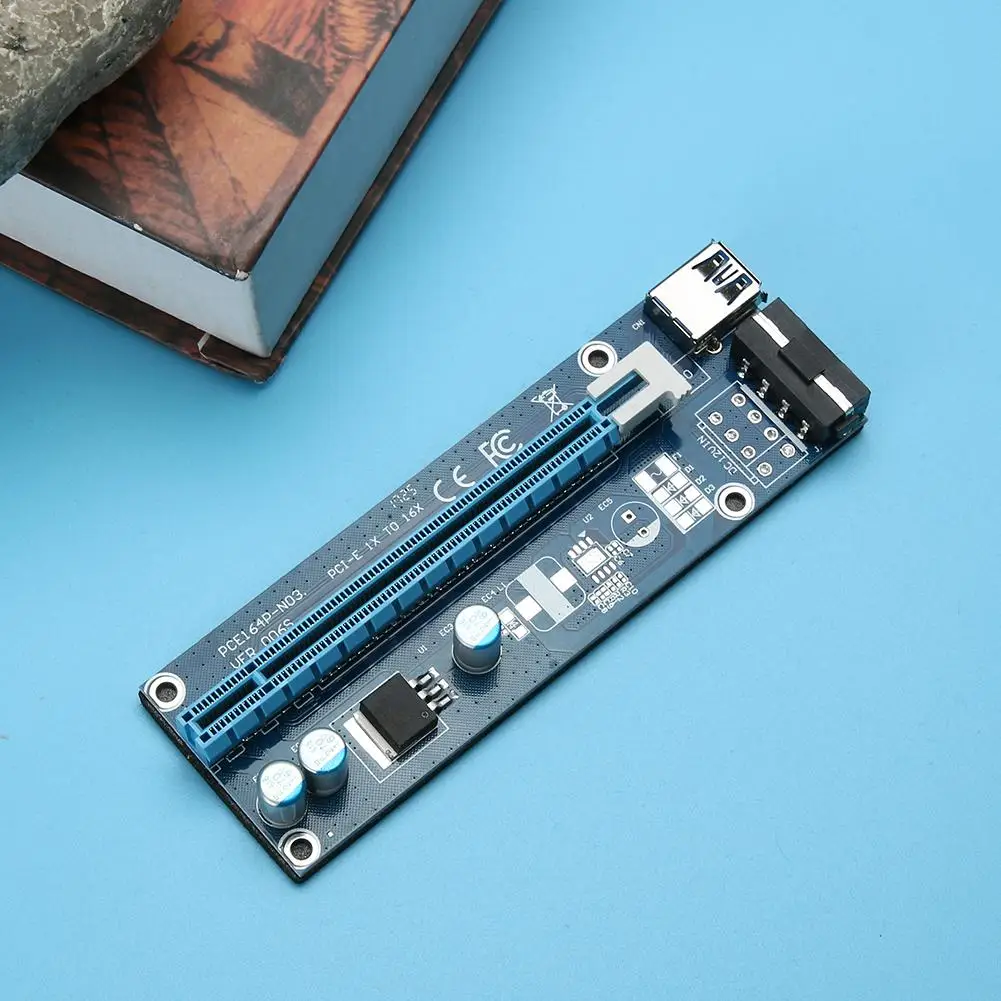 Adapter SATA Power Cable Converter USB 3.0 PCI-E Express 1x to16x Extender Riser Card for Bitcoin Miner Mining
Adapter SATA Power Cable Converter USB 3.0 PCI-E Express 1x to16x Extender Riser Card for Bitcoin Miner Mining