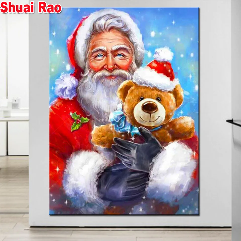 DIY Santa Claus Bear Toy 5D Diamond Painting Full Round Square Diamond Embroidery Cross Stitch Home Art children Christmas Gift
DIY Santa Claus Bear Toy 5D Diamond Painting Full Round Square Diamond Embroidery Cross Stitch Home Art children Christmas Gift