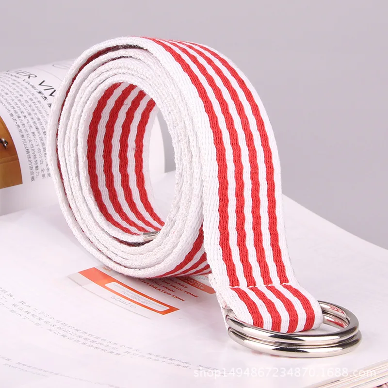 Canvas belt girl, double buckle simple and easy-to-wear jeans, decorative belt fashion belt belt
Canvas belt girl, double buckle simple and easy-to-wear jeans, decorative belt fashion belt belt