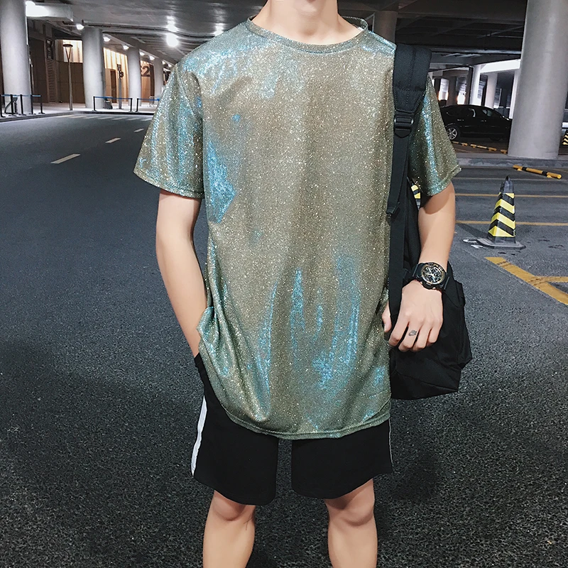 Summer Bright Color Short-sleeved T-shirt Men's Fashion Casual O-neck Hip-hop T Shirt Men Streetwear Wild Loose Tshirt Male
Summer Bright Color Short-sleeved T-shirt Men's Fashion Casual O-neck Hip-hop T Shirt Men Streetwear Wild Loose Tshirt Male