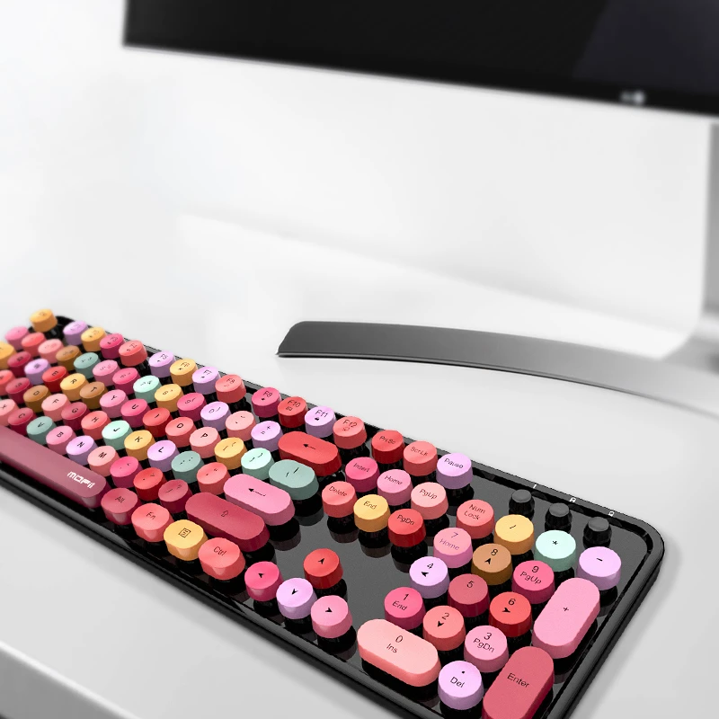 MOFII Sweet Mixed Color Cute Portable 2.4Ghz Wireless Keyboard and Mouse Set Girl Universal Desktop Notebook Keyboard and Mouse
MOFII Sweet Mixed Color Cute Portable 2.4Ghz Wireless Keyboard and Mouse Set Girl Universal Desktop Notebook Keyboard and Mouse