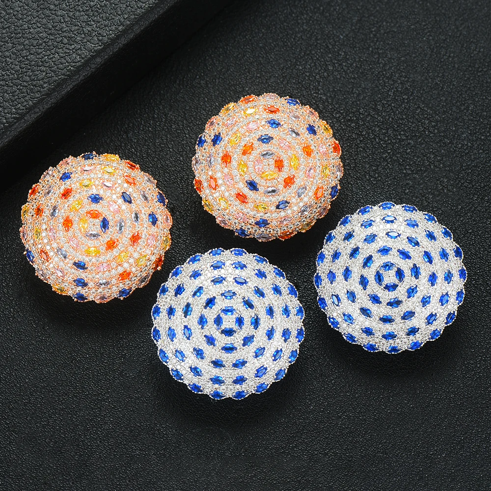 LARRAURI Fashion Jewelry Luxury Big Round Stud Earring for Women Girl Charm Bridal Wedding Jewelry Stage Show Party Accessories
LARRAURI Fashion Jewelry Luxury Big Round Stud Earring for Women Girl Charm Bridal Wedding Jewelry Stage Show Party Accessories