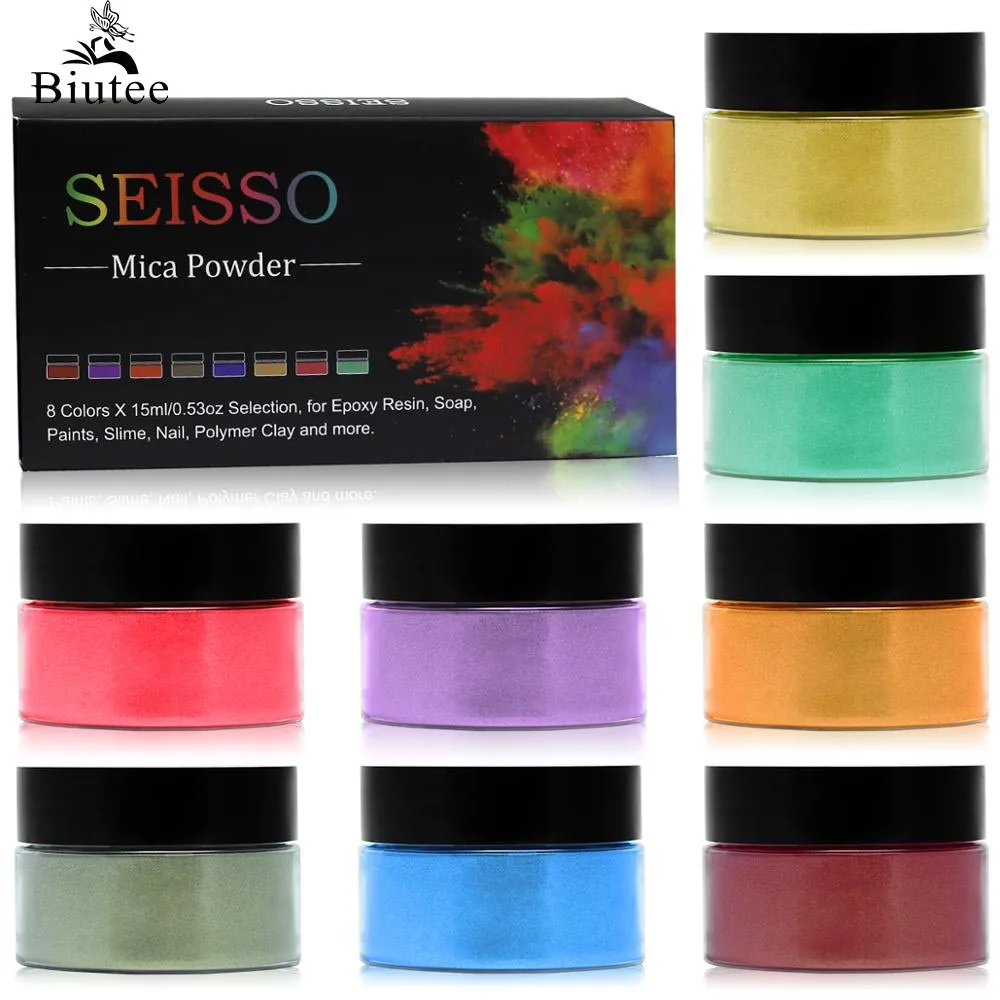 BIUTEE 8Colors 0.53OZ Mica Powder Pigment set for Lips Lip Gloss Mica Powder Expoxy Resin Set for Soap Nail Art Make Up Bright
BIUTEE 8Colors 0.53OZ Mica Powder Pigment set for Lips Lip Gloss Mica Powder Expoxy Resin Set for Soap Nail Art Make Up Bright