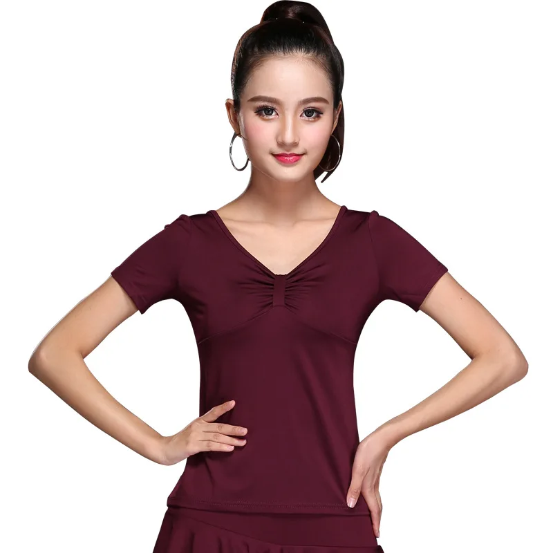 Fashion 2020 Sexy Women Dance Shirt V-neck Tops Ballroom Modern Salsa Tango Samba Latin Shirts Female Adult Dancewear Tops Black
Fashion 2020 Sexy Women Dance Shirt V-neck Tops Ballroom Modern Salsa Tango Samba Latin Shirts Female Adult Dancewear Tops Black