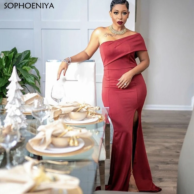 Платье подружки невесты на одно плечо, ТРАПЕЦИЕВИДНОЕ свадебное вечернее платье со шлейфом и разрезом сбоку
Платье подружки невесты на одно плечо, ТРАПЕЦИЕВИДНОЕ свадебное вечернее платье со шлейфом и разрезом сбоку