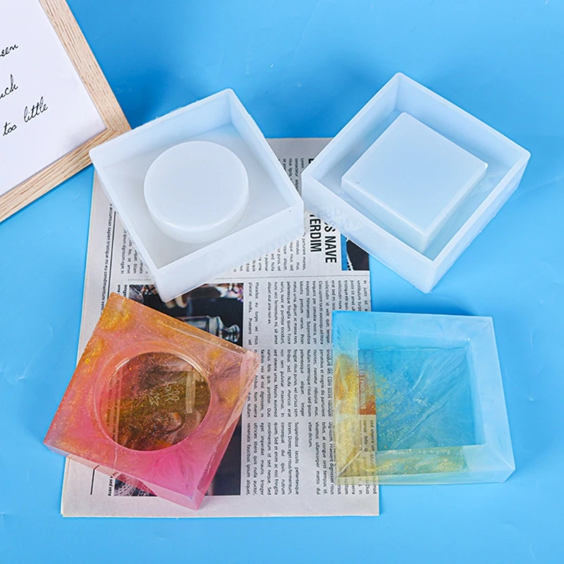 DIY Resin Mold Suitable for Jewelry Silicone Resin Molds Including Round/Square Ashtray Silicone Mold for Men
DIY Resin Mold Suitable for Jewelry Silicone Resin Molds Including Round/Square Ashtray Silicone Mold for Men