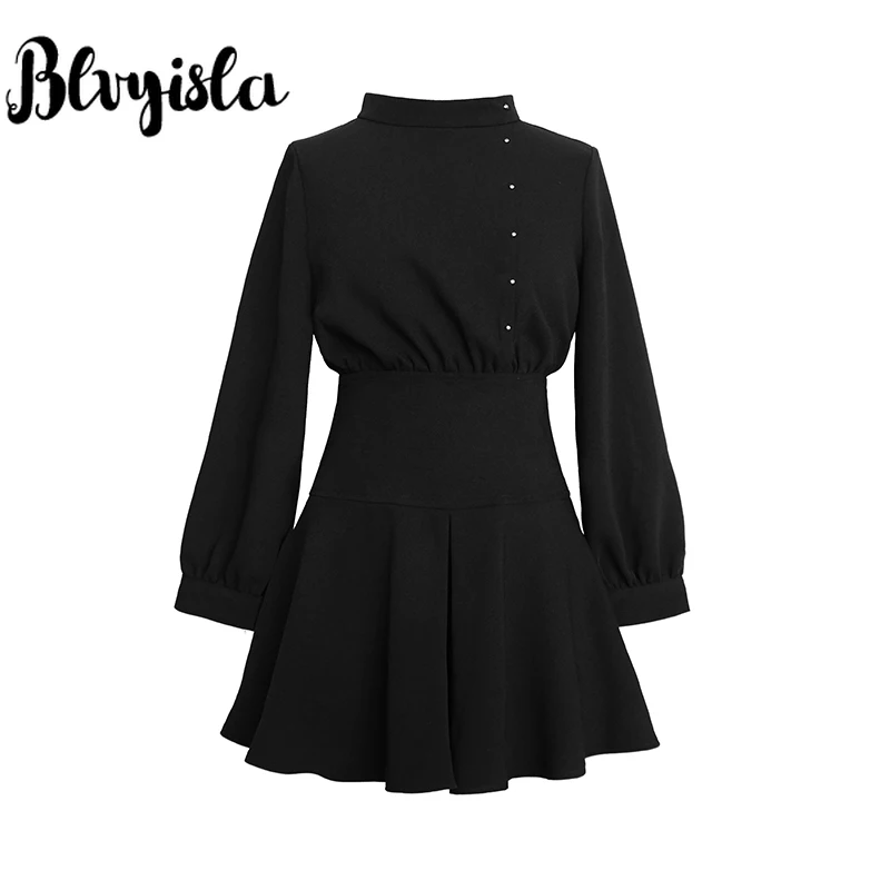 Blvyisla Small XS Young Slim Girls High Waist Mini Dress Fashionable Black Retro Style Dresses Asia Lolita Size
Blvyisla Small XS Young Slim Girls High Waist Mini Dress Fashionable Black Retro Style Dresses Asia Lolita Size