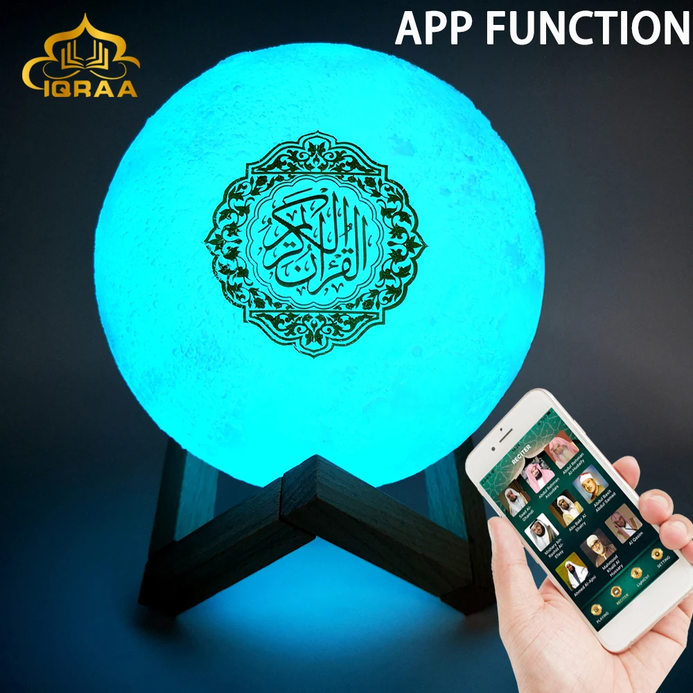 New APP Quran Bluetooth Speakers Colorful Remote Control Small Moonlight LED Night Light
New APP Quran Bluetooth Speakers Colorful Remote Control Small Moonlight LED Night Light