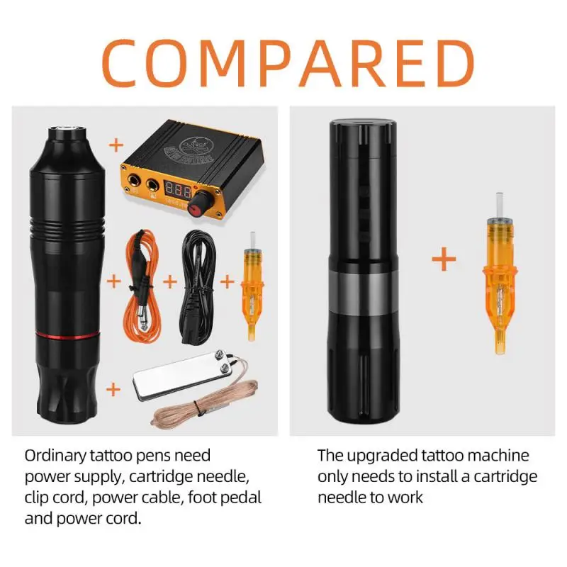 Portable Tattoo Machine Set Professional Rotary Gun Tattoo Pen Needles Sets Permanent Machine Accessories Body Art Tattoo Supply
Portable Tattoo Machine Set Professional Rotary Gun Tattoo Pen Needles Sets Permanent Machine Accessories Body Art Tattoo Supply