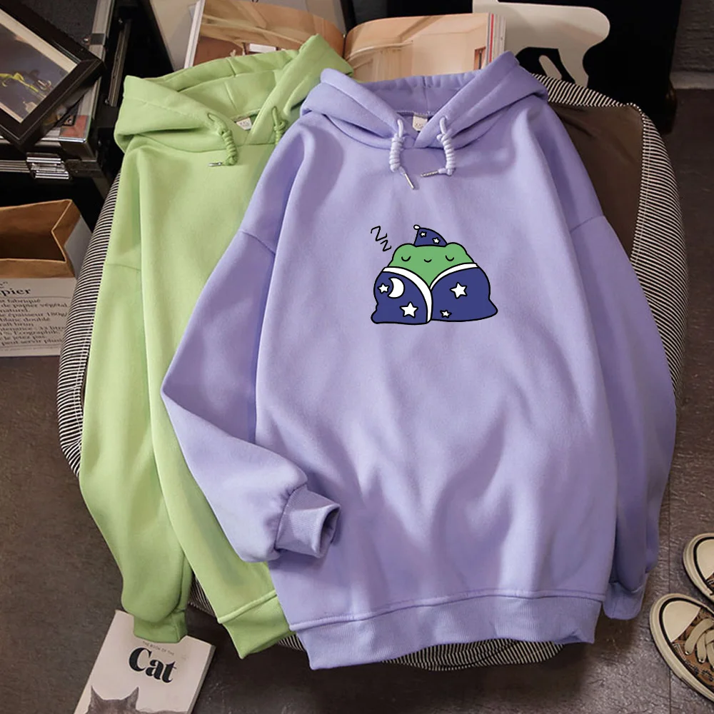Thick Warm Hoodie Women Autumn Loose Oversize Sweatshirt Harajuku Kawaii Frog Printed Hoodies Thicken Hooded Pullover Female
Thick Warm Hoodie Women Autumn Loose Oversize Sweatshirt Harajuku Kawaii Frog Printed Hoodies Thicken Hooded Pullover Female