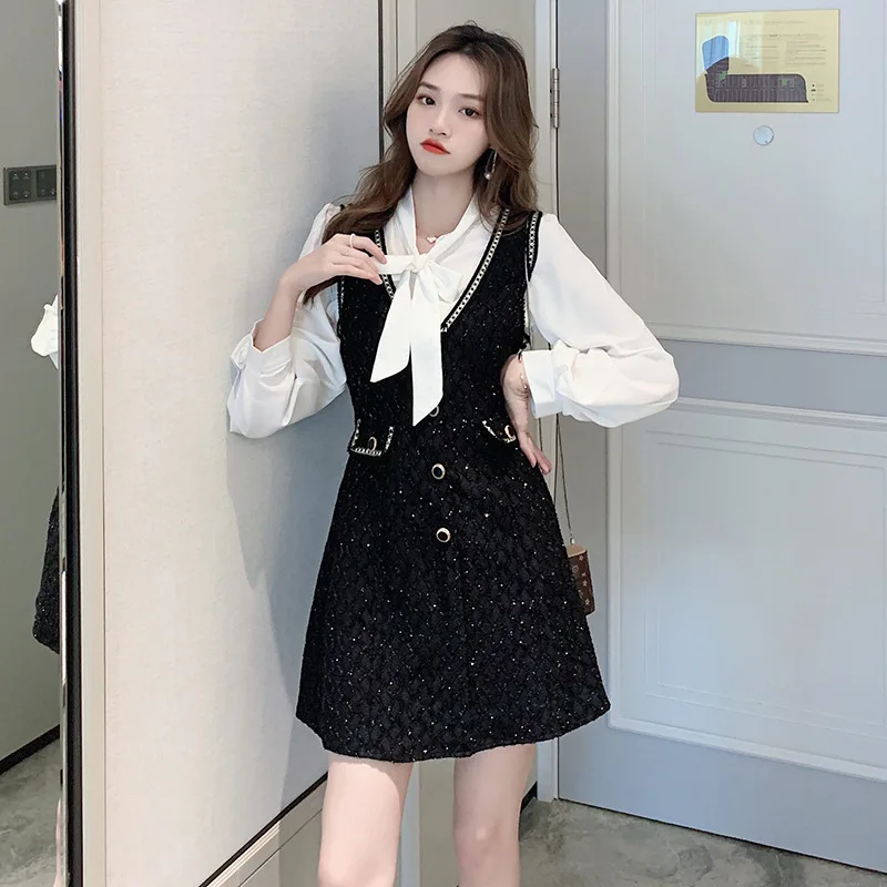 Новинка 2021, платье-жилет во французском стиле, небольшой Стильный костюм из рубашки и жилета для снижения возраста и юбки, Женский костюм из ...
Новинка 2021, платье-жилет во французском стиле, небольшой Стильный костюм из рубашки и жилета для снижения возраста и юбки, Женский костюм из ...