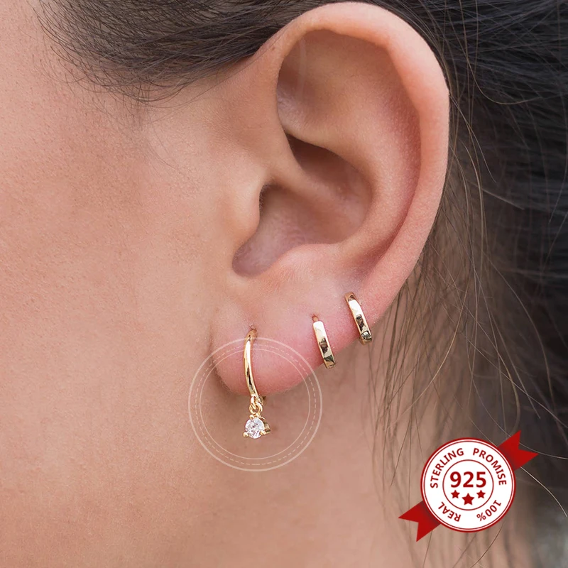 5 color 925 Sterling Silver turquoise/lavender/black/white/champagne Zircon Small Hoop Earrings for Women Silver Jewelry Earings
5 color 925 Sterling Silver turquoise/lavender/black/white/champagne Zircon Small Hoop Earrings for Women Silver Jewelry Earings