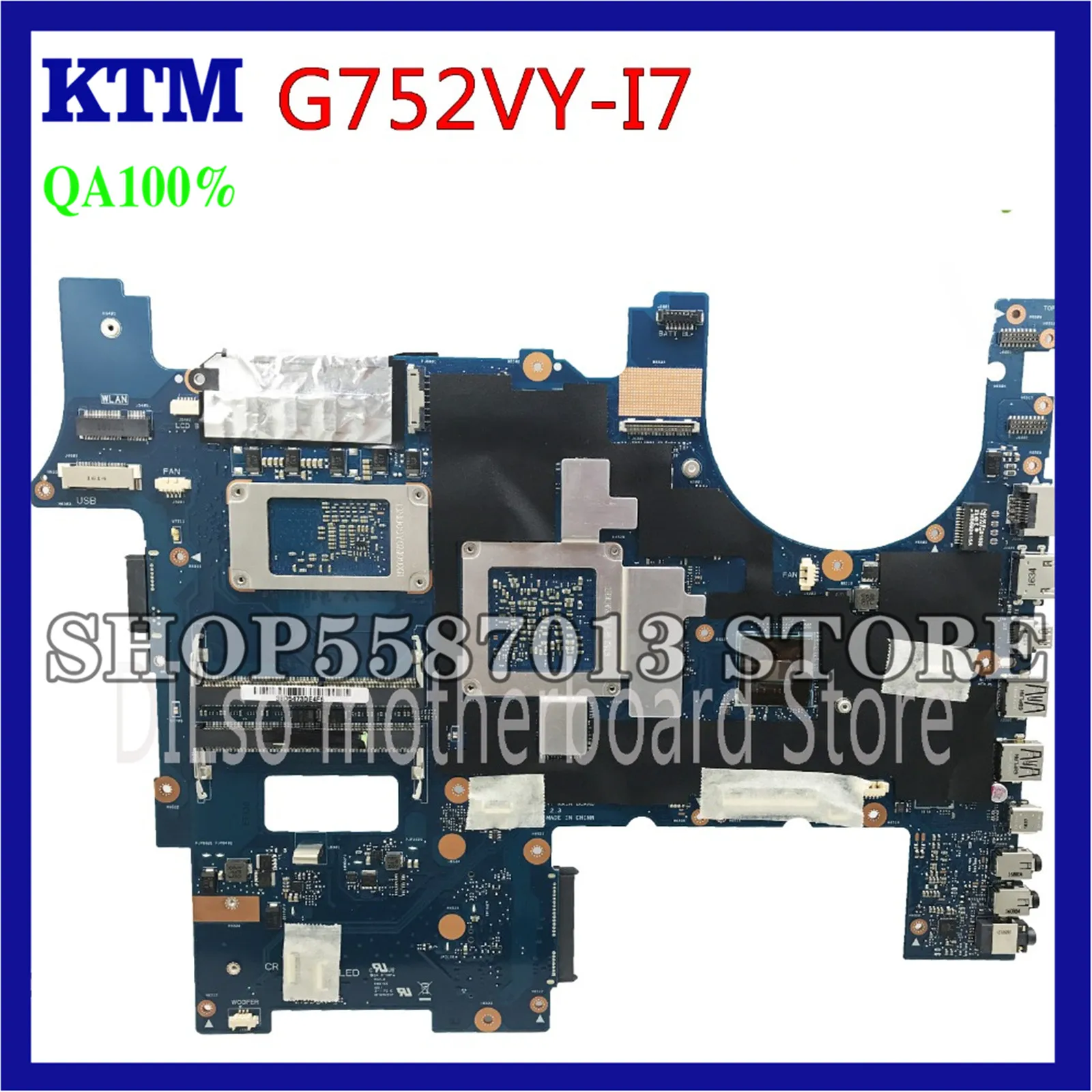 KEFU G752VY For ASUS G752VY G752V G752VS V8G i7-6820HK Laptop Motherboard G752VY Mainboard I7 CPU in stock work 100%
KEFU G752VY For ASUS G752VY G752V G752VS V8G i7-6820HK Laptop Motherboard G752VY Mainboard I7 CPU in stock work 100%