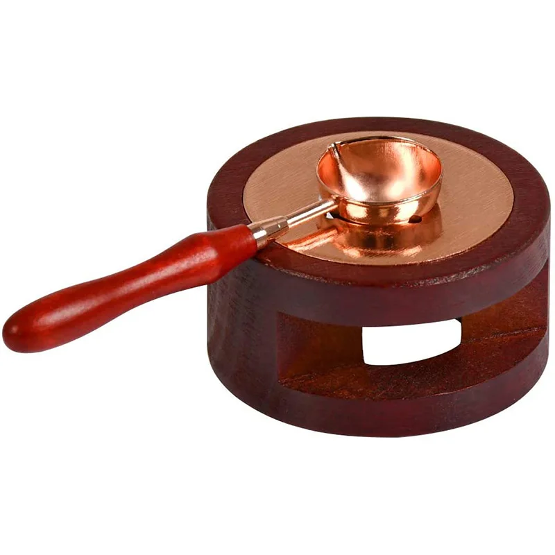 Wax Seal Warmer, Sealing Wax Furnace Tool with Solid Wood Melting Spoon for Melting Wax Seal Sticks Or Sealing Wax Beads
Wax Seal Warmer, Sealing Wax Furnace Tool with Solid Wood Melting Spoon for Melting Wax Seal Sticks Or Sealing Wax Beads