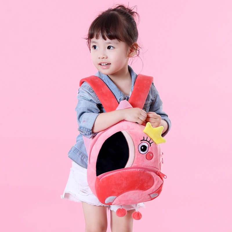 Cartoon Pink Flamingo School Backpacks Soft Plush Pouch For Toddler Baby Girls Boy Kindergarten Kids School Bags Mochila Escolar 
Cartoon Pink Flamingo School Backpacks Soft Plush Pouch For Toddler Baby Girls Boy Kindergarten Kids School Bags Mochila Escolar