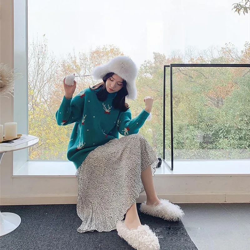 Women's Sweaters For Winter 2019 Women's Sweaters And Pullovers Warm Christmas Sweater Lady Knitted Sweater Female Jumper Tops
Women's Sweaters For Winter 2019 Women's Sweaters And Pullovers Warm Christmas Sweater Lady Knitted Sweater Female Jumper Tops