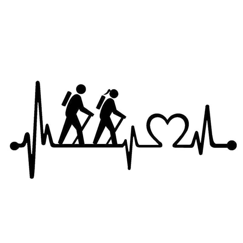 Car Sticker Hiker Couple Heartbeat Lifeline Car Styling Personality Fashion Car Sticker PVC Waterproof Cover Scratches, 15cm*7cm 
Car Sticker Hiker Couple Heartbeat Lifeline Car Styling Personality Fashion Car Sticker PVC Waterproof Cover Scratches, 15cm*7cm