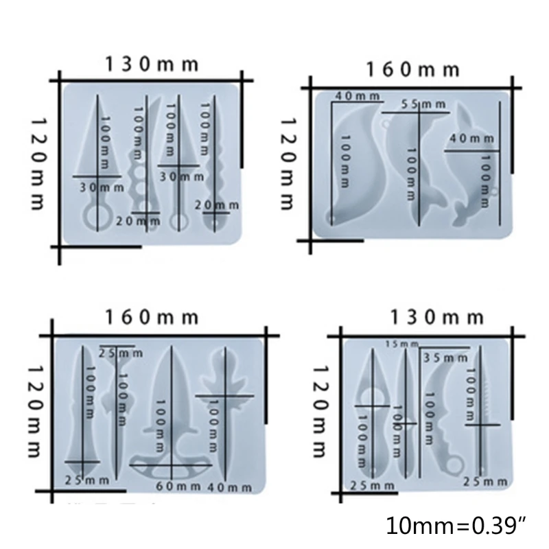 Crystal Epoxy Resin Mold Defense Small Knife Silicone Mould DIY Crafts Making Tool
Crystal Epoxy Resin Mold Defense Small Knife Silicone Mould DIY Crafts Making Tool